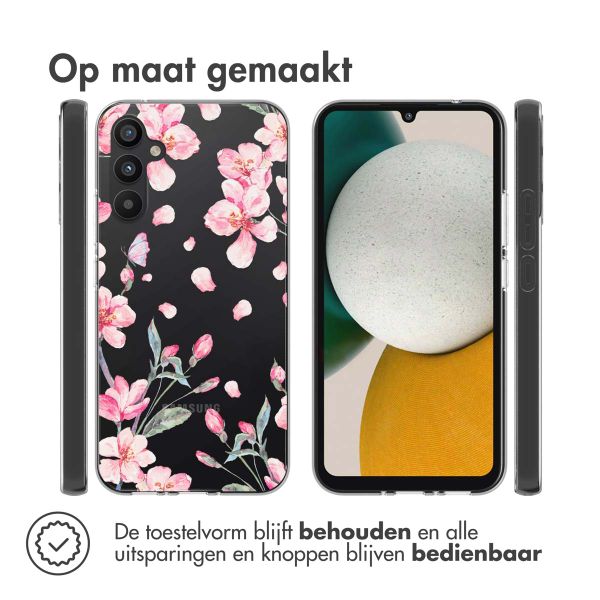 imoshion Design hoesje Samsung Galaxy A34 (5G) - Bloem - Roze