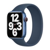 Apple Siliconen solobandje Apple Watch Series 1 - 11 / SE / Ultra (44/45/46/49 mm) - Maat 9 - Abyss Blue