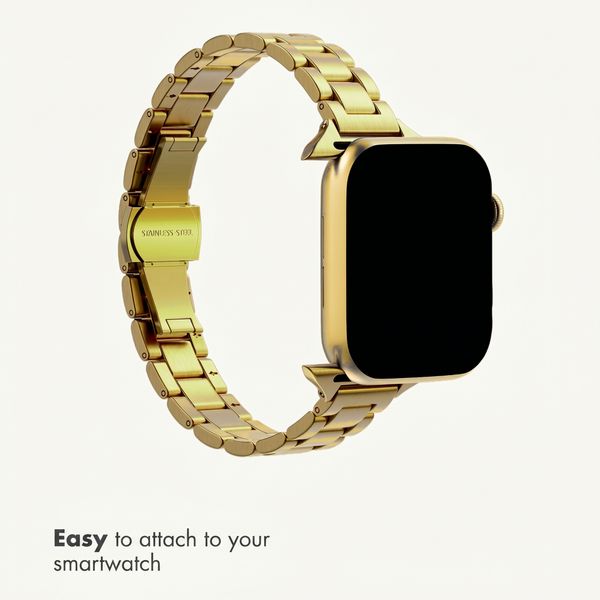 Selencia Slim Steel Link Band Apple Watch | 38/40/41/42 mm - Gold