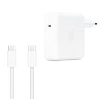 Apple Originele USB-C Power Adapter 67W + Originele USB-C naar USB-C Oplaadkabel 240W - 2 meter - voor Apple MacBook - Wit