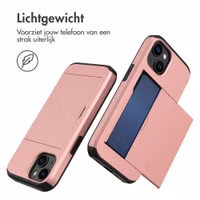 imoshion Backcover met pasjeshouder Apple iPhone 15 - Rosé Goud