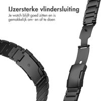 Accezz Mat Titanium bandje  - Garmin 22 mm aansluiting - Zwart