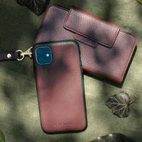 Selencia Llyr 2-in-1 Uitneembare Slang Bookcase Apple iPhone 13 Pro - Donkerrood