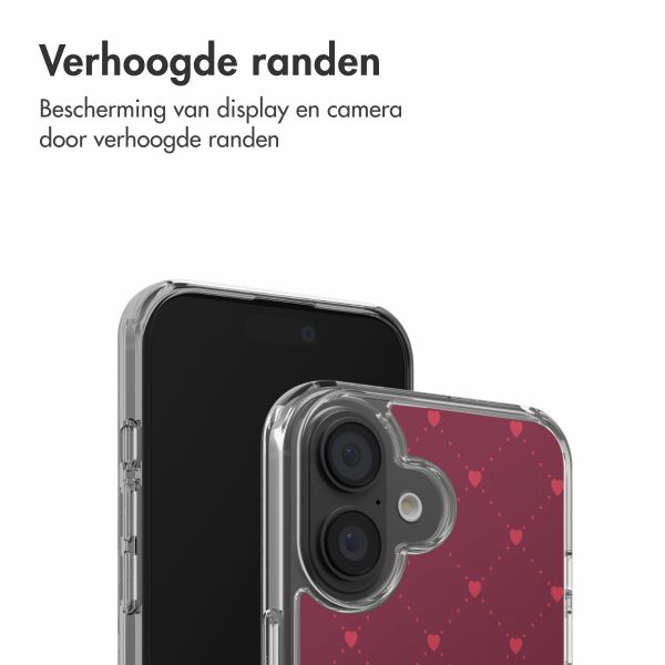 imoshion Design hoesje Apple iPhone 16 - Crush Check Coral Dust