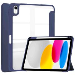 imoshion Trifold Hardcase Bookcase iPad 11 (2025) 11 inch / iPad 10 (2022) 10.9 inch - Donkerblauw