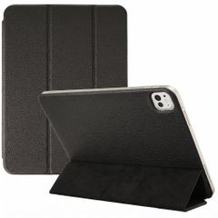 Accezz Leather Trifold Bookcase Apple iPad Pro 13 (2025) M5 / (2024) M4 - Black