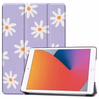 imoshion Design Trifold Bookcase Apple iPad 9 (2021) 10.2 inch / iPad 8 (2020) 10.2 inch / iPad 7 (2019) 10.2 inch - Flowers Distance