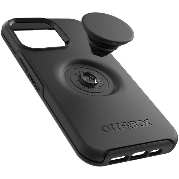 OtterBox Otter + Pop Symmetry Backcover iPhone 14 Pro Max - Zwart