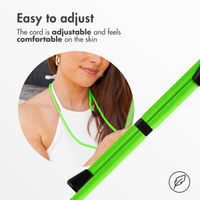 imoshion Silicone Case with Strap Apple iPhone 12 (Pro) - Fluor Groen