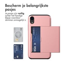imoshion Backcover met pasjeshouder Apple iPhone Xr - Rosé Goud