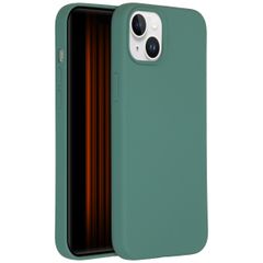 Accezz Liquid Silicone Backcover iPhone 15 Plus - Donkergroen