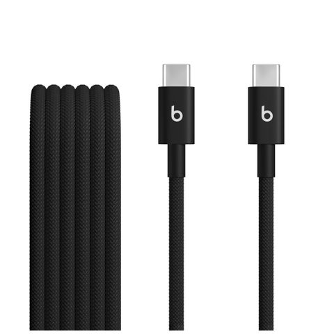 Beats Geweven USB-C naar USB-C kabel 60W - 1,5 meter - Bolt Black