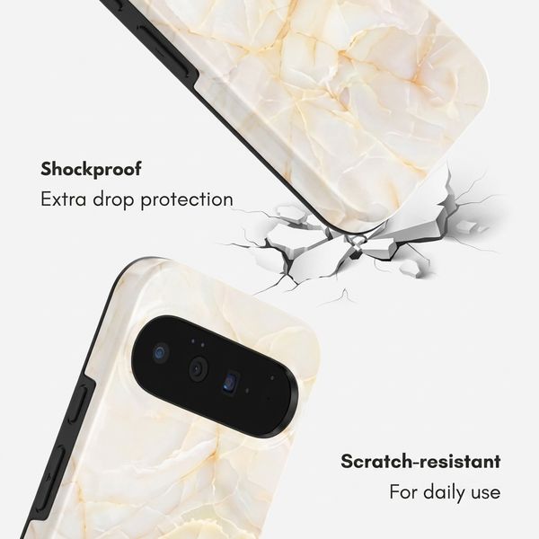 Selencia Vivid Case with MagSafe Google Pixel 11 Pro - Golden Beige Marble
