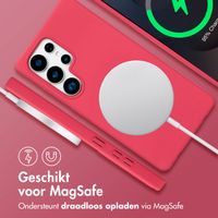 imoshion Color Backcover met afneembaar koord MagSafe Samsung Galaxy S25 Ultra - Red Raspberry