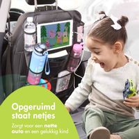 imoshion Autostoel Organizer voor Kinderen – 9 vakken – Inclusief Tablethouder – Zwart