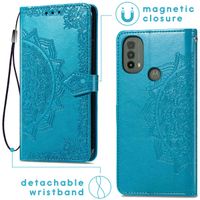 imoshion Mandala Bookcase Motorola Moto E30 / E40 - Turquoise