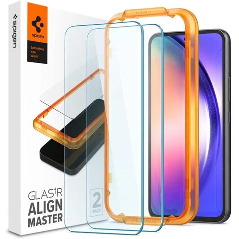 Spigen GLAStR EZ Fit Screenprotector + Applicator 2-pack Samsung Galaxy A54 (5G)