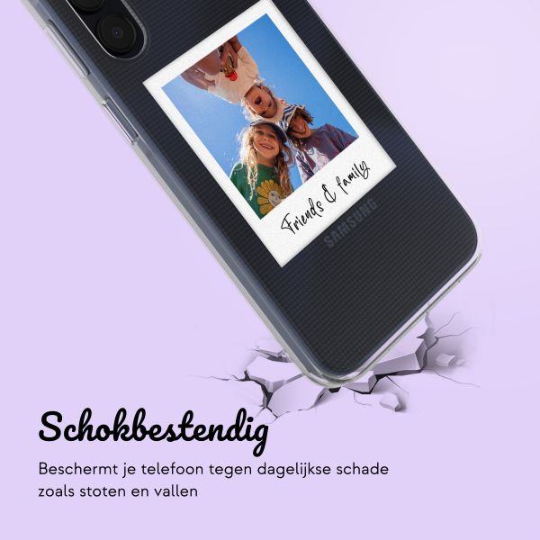 Gepersonaliseerd hoesje met polaroid Samsung Galaxy A15 - Transparant