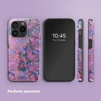 Selencia Vivid Backcover met MagSafe Apple iPhone 15 Pro - Fresh Paint Flower Orange