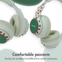 imoshion Draadloze Kinderkoptelefoon Dino - Decibelbegrenzer - Met AUX kabel - Brown / Orange