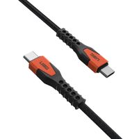 UAG Kevlar® Core USB-C naar USB-C oplaadkabel - 1,5 meter - Zwart / Oranje