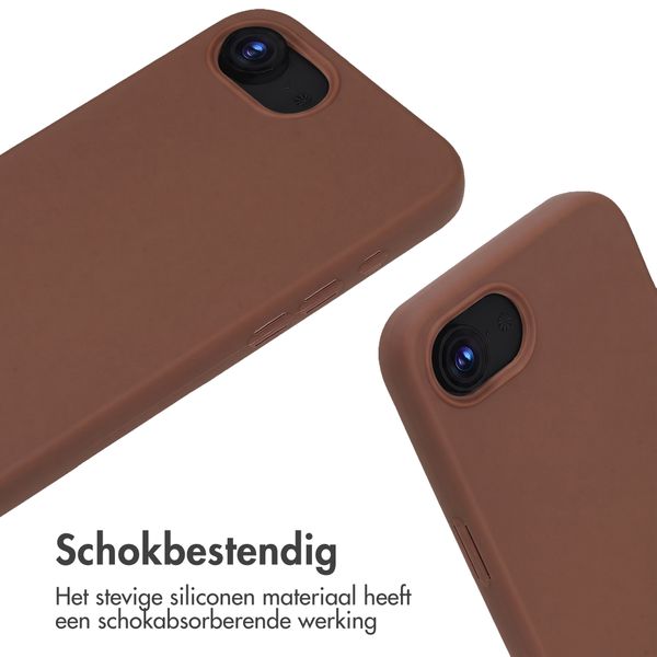 imoshion Siliconen hoesje met koord Apple iPhone 17e / 16e - Bruin
