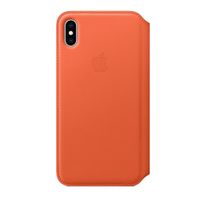 Apple Leather Folio Bookcase iPhone Xs Max - Sunset