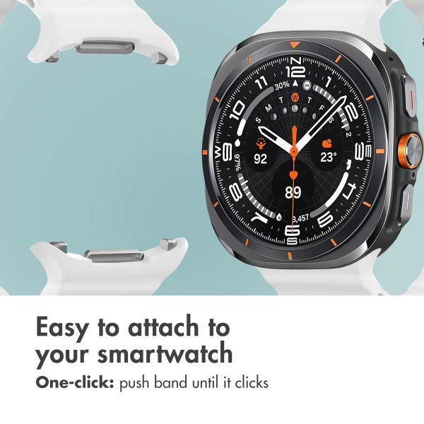 imoshion Ocean Silicone Band Samsung Galaxy Watch Ultra 2 (2026) / Ultra (2024/2025) - White