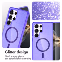 imoshion Sparkle Backcover met MagSafe Samsung Galaxy S24 Ultra - Glitter Paars