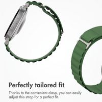Accezz Nylon Alpine Band Samsung Galaxy Watch 9 (40/44mm) / Watch 8 (40/44mm) / Classic (46mm) - Olive Green