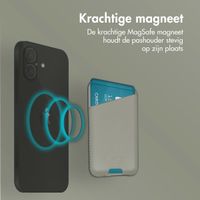 Accezz Leren Kaarthouder - Geschikt voor MagSafe en Qi2 - Light Grey
