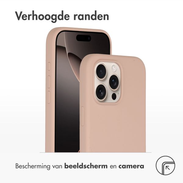 Accezz Liquid Silicone Backcover met MagSafe Apple iPhone 16 Pro Max - Roze