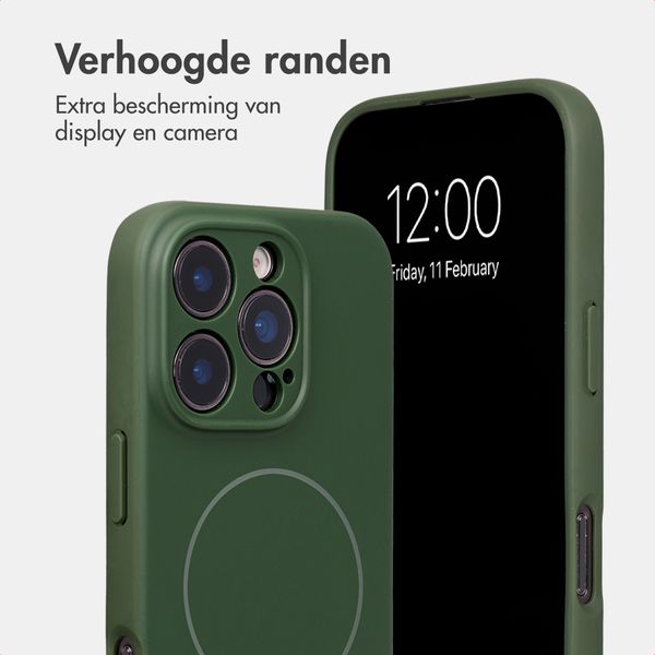 Accezz Grip Backcover met MagSafe Apple iPhone 16 Pro - Donkergroen