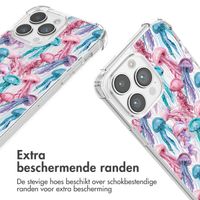 imoshion Design hoesje met koord Apple iPhone 14 Pro Max - Jellyfish Watercolor