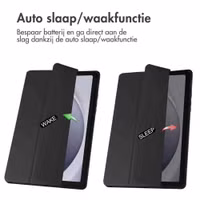 imoshion Trifold Hardcase Bookcase Samsung Galaxy Tab A9 Plus - Zwart