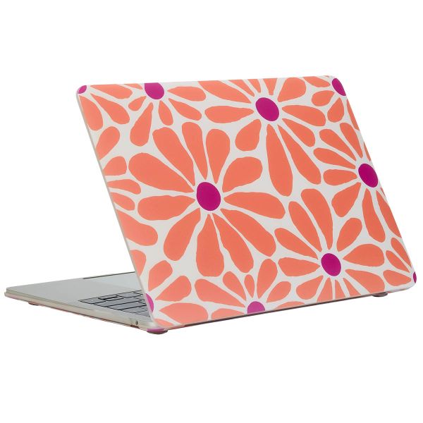 imoshion Design Laptop Cover MacBook Pro 14 inch (2021 / 2023 M3 chip / 2024 M4 chip) - A2442 / A2779 / A2918 / A3112 / A3185 / A3401 - Orange Flower Connect