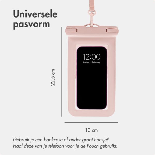 imoshion Floating Waterproof Pouch - Universeel waterdicht telefoonhoesje - Roze