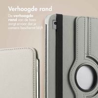 imoshion 360° draaibare Bookcase Apple iPad 9 (2021) 10.2 inch / iPad 8 (2020) 10.2 inch / iPad 7 (2019) 10.2 inch - Grijs