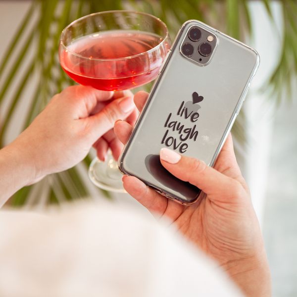 imoshion Design hoesje Samsung Galaxy S21 FE - Live Laugh Love