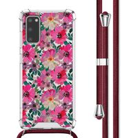 imoshion Design hoesje met koord Samsung Galaxy S20 - Flower Water