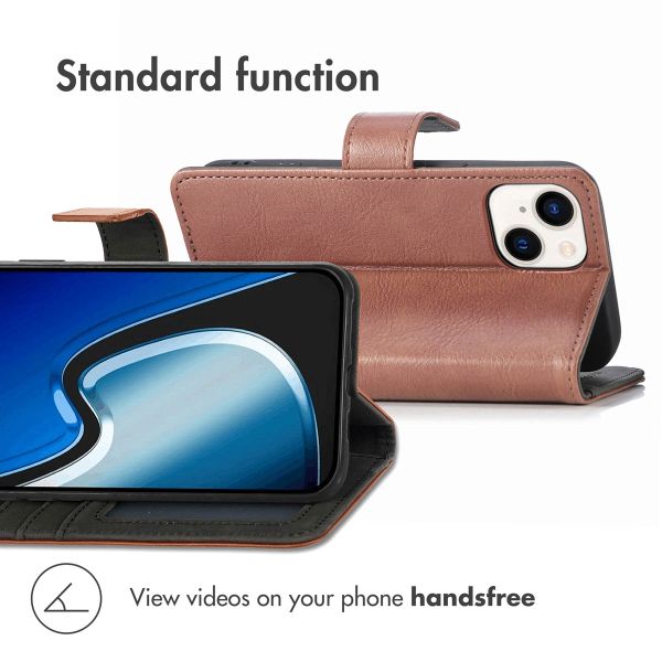 imoshion Luxury Bookcase Apple iPhone 15 - Brown
