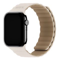 Holdit Siliconen bandje magneet Apple Watch Series 1 - 11 / SE / Ultra (44/45/46/49 mm) - Light Beige / Beige