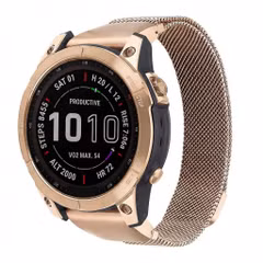 imoshion QuickFit® Milanees bandje  - Garmin 22 mm aansluiting - Maat L/XL - Rose Gold