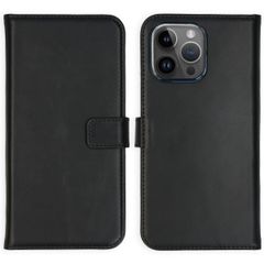 Selencia Genuine Leather Book Case Apple iPhone 15 Pro Max - Black