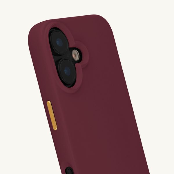Selencia Rivièra MagSafe Backcover met afneembare haakjes Apple iPhone 17 - Bold Burgundy