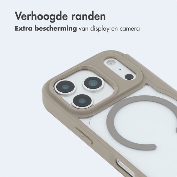 imoshion Transparante Bookcase met MagSafe Apple iPhone 17 Pro Max - Beige