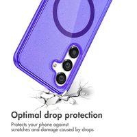imoshion Sparkle Backcover met MagSafe Samsung Galaxy S25 - Glitter Paars