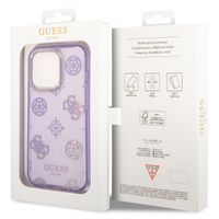 Guess Peony Glitter Backcover Apple iPhone 14 Pro - Lila