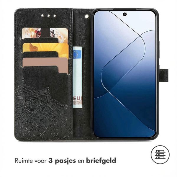 imoshion Mandala Bookcase Xiaomi 14T - Zwart