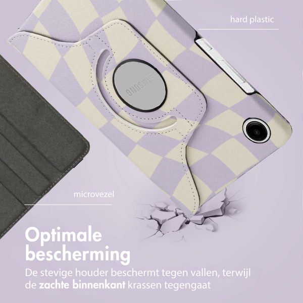 imoshion 360° Draaibare Design Bookcase Samsung Galaxy Tab A9 8.7 inch - Dancing Cubes